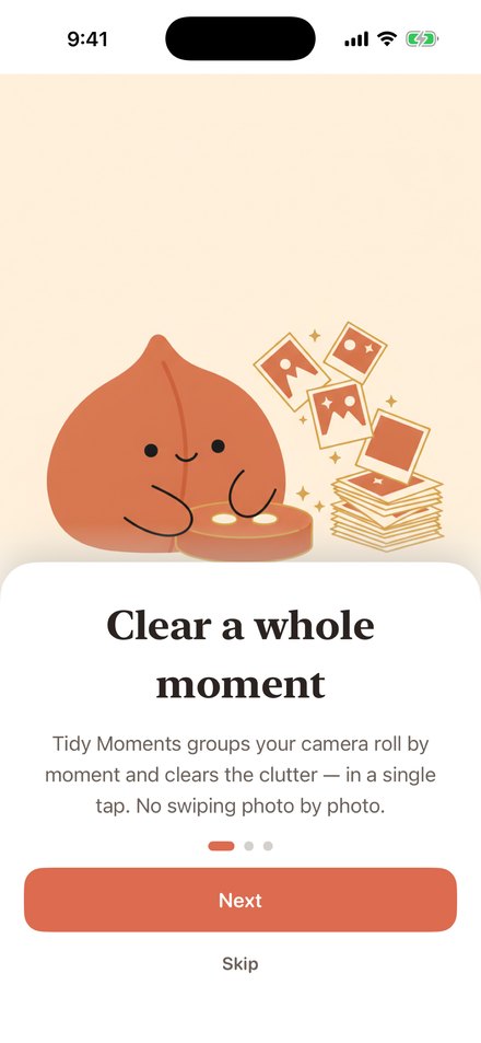 One tap clears a whole moment